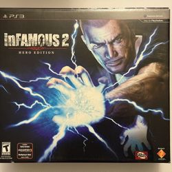 *NEW & RARE* Infamous 2 Hero Edition For Sony PlayStation 3 PS3 Video Game