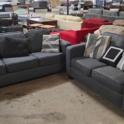 SOFA AND LOVESEAT GREY FREE DELIVERY 🚚 