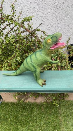 The 22” T-Rex is the king of the dinosaurs! Its soft material and orange and black striped complexion make him the perfect predator, with a soft side!