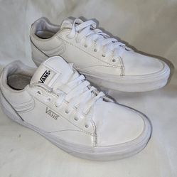 Vans White Skateboarding Women's Shoes Size 8