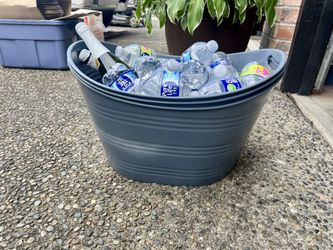 Gray Buckets For Water/Drinks