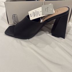 A New Day Black Block Heels 
