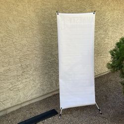 Pop Up Canvas Sign Stand