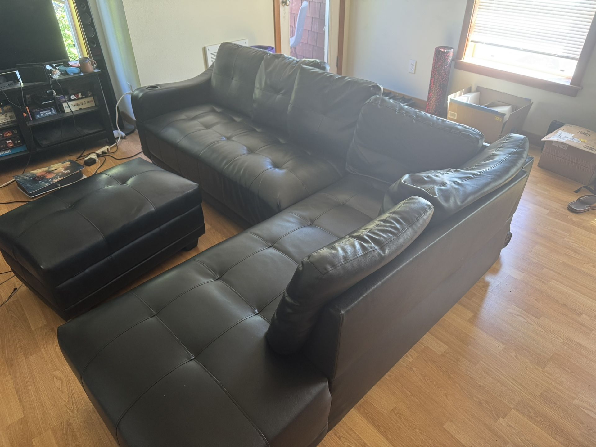 Sectional Couch & Ottoman 