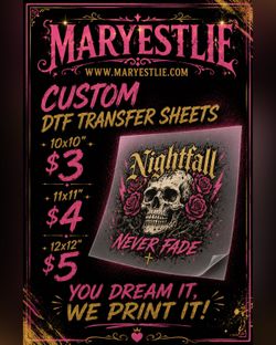 DTF Transfer, Custom Transfers, Custom Apparel