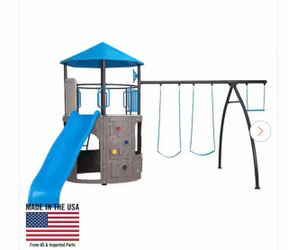 Adventure Tower Play and Swing Set