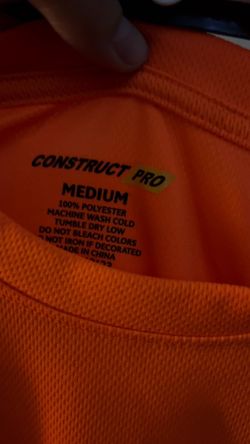Construction orange long sleeve shirts medium