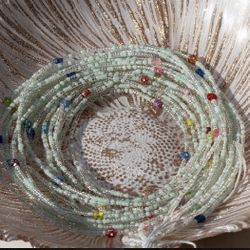 Authentic West African Waist beads -light green