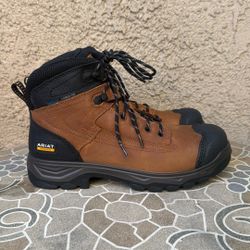 WORK BOOTS ARIAT CARBON TOE WATERPROOF SIZE 10 MENS 