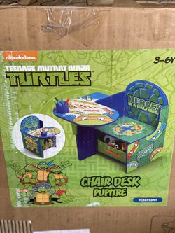 Nickelodeon Teenage Mutant Ninja Turtles Chair Desk with Storage Bin by Delta Children
