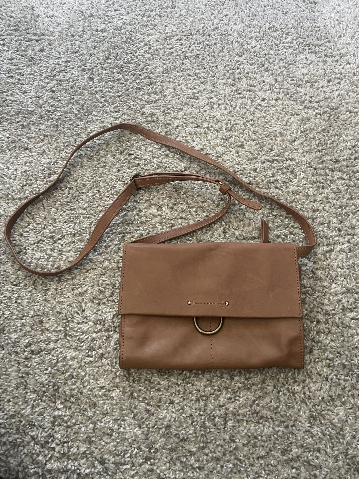 Lucky Brand Brown Leather Crossbody/Clutch