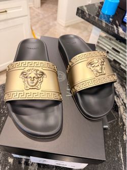 Mens versace slides