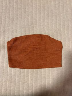 burnt orange bandeau size s