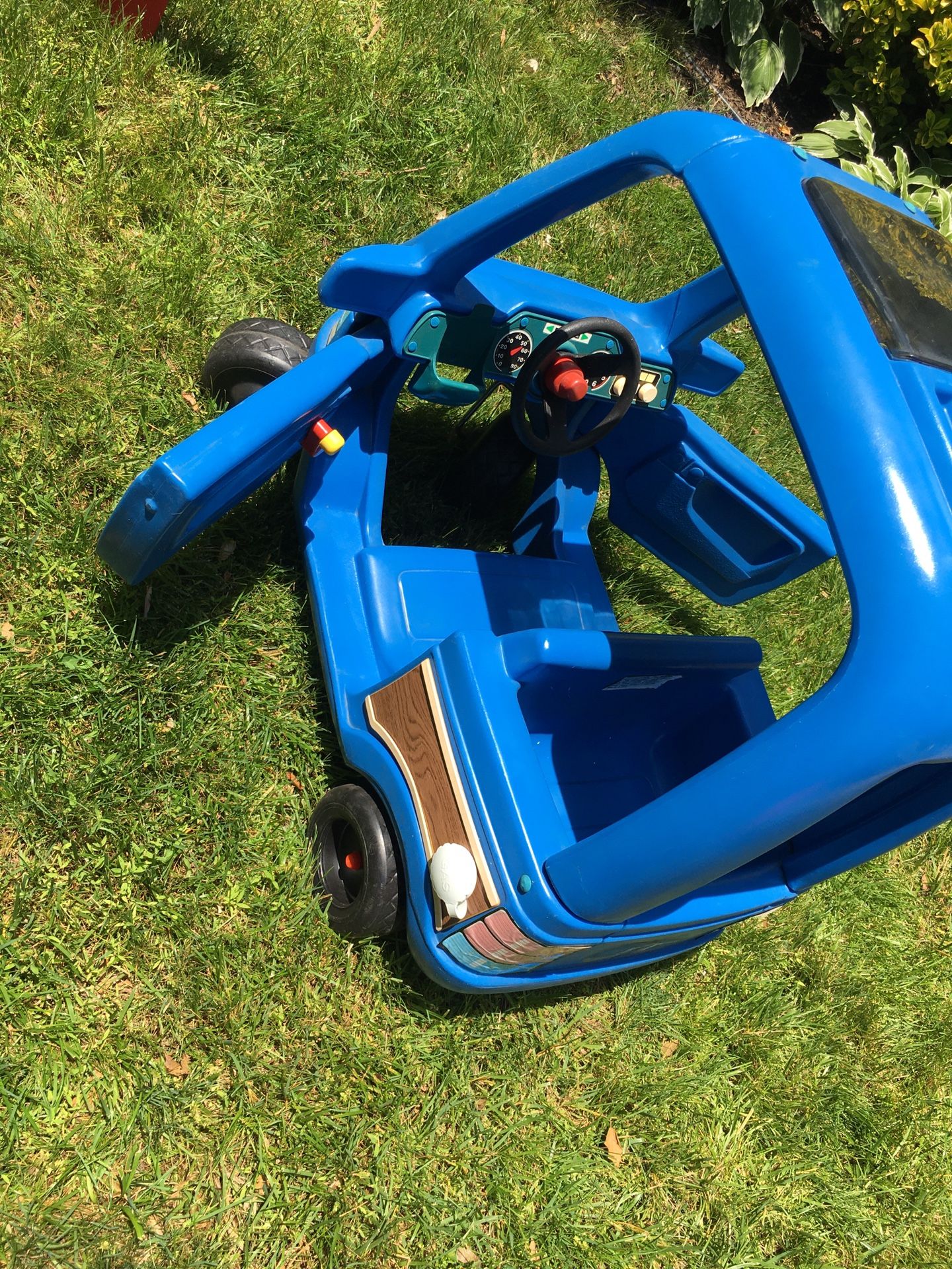 Vintage little tikes woody foot pushed mini van