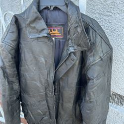 Black Genuine Leather Jacket For Men