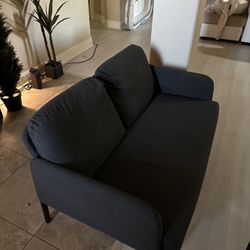 Navy/Gray blue couch 2 seater 