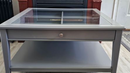 IKEA Liatorp Coffee Table With Storage, Gray
