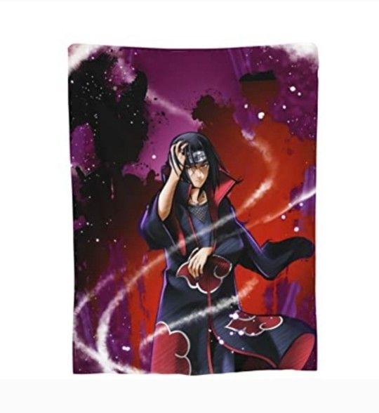 Itachi Blankets Super Soft Flannel Anime Throw Blanket 130cm X 150cm (50 x 60) New