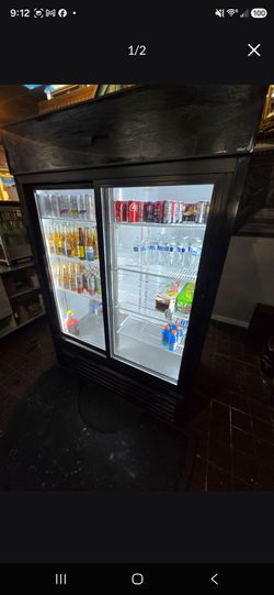 Commercial Double Sliding Glass Door Cooler