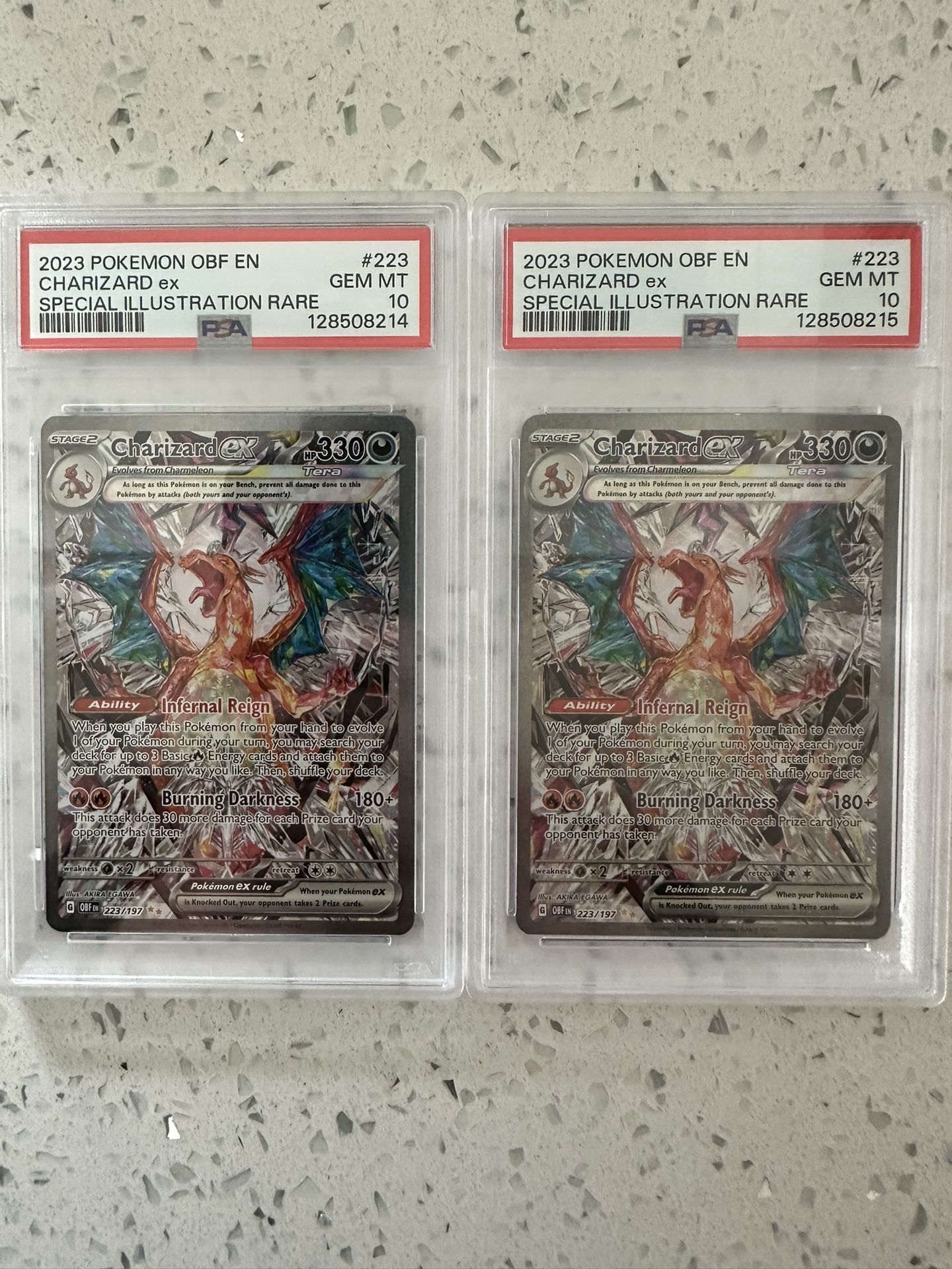 $1100 Pokemon TCG PSA 10 Charzard Ex Obsidian Flame