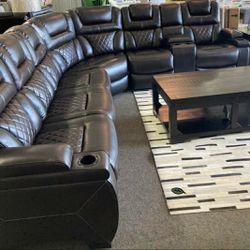 Warnerton Chocolate Power Reclining Sectional