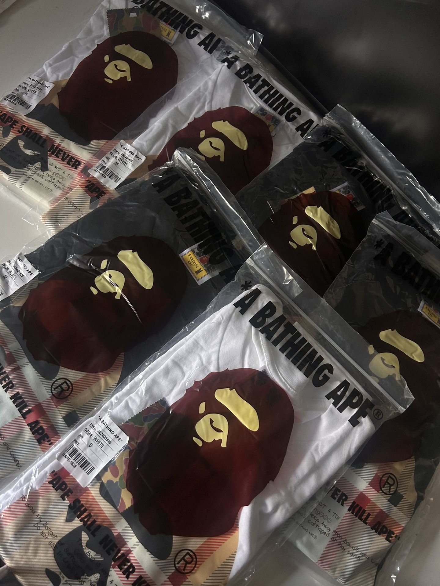 Bape x Burberry shirts