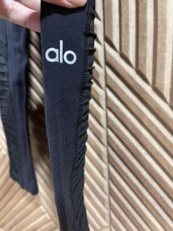 $25 OBO Alo Yoga High Waist Moto Leggings Womens Size Small Athleisure Black