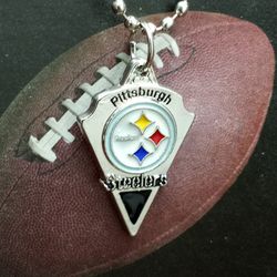 Pittsburgh Steelers Football Necklace 