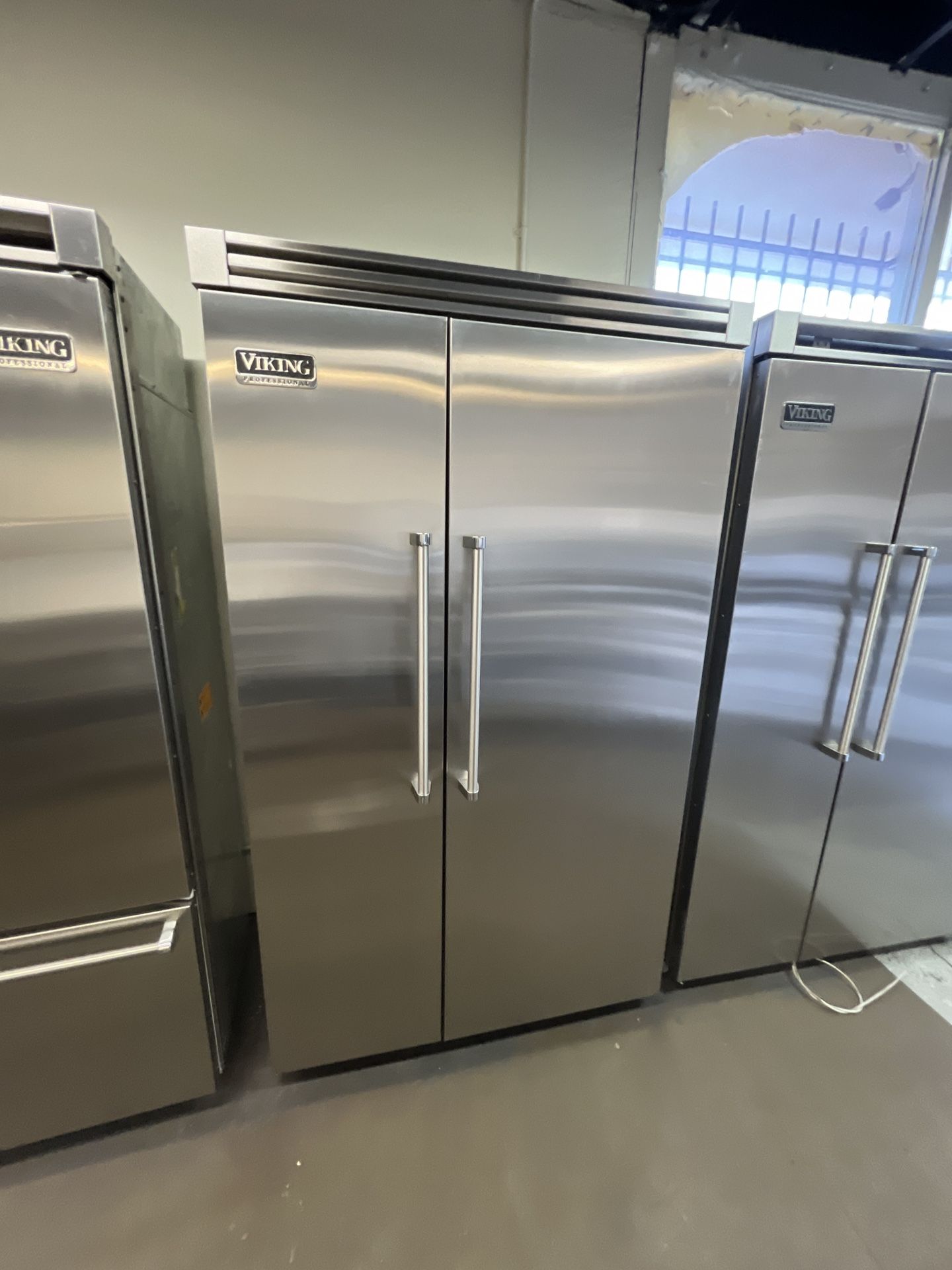 Viking 48”wide Built In Stainless Steel Side By Side Refrigerator