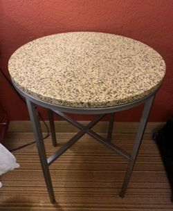 Granite top end table