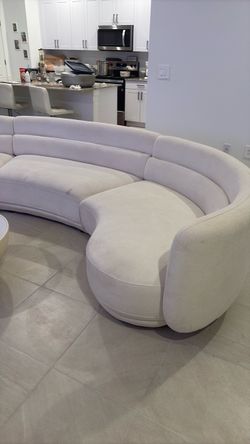White sectional