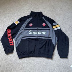 Supreme X Ducati Black full Tracksuit top and bottom -Medium 