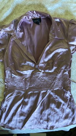 Purple silk top