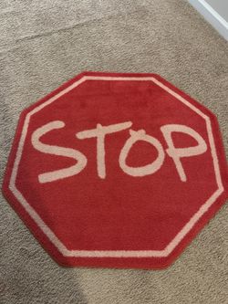 Stop Sign Rug