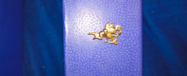 14K Vintage Cupid with Arrow