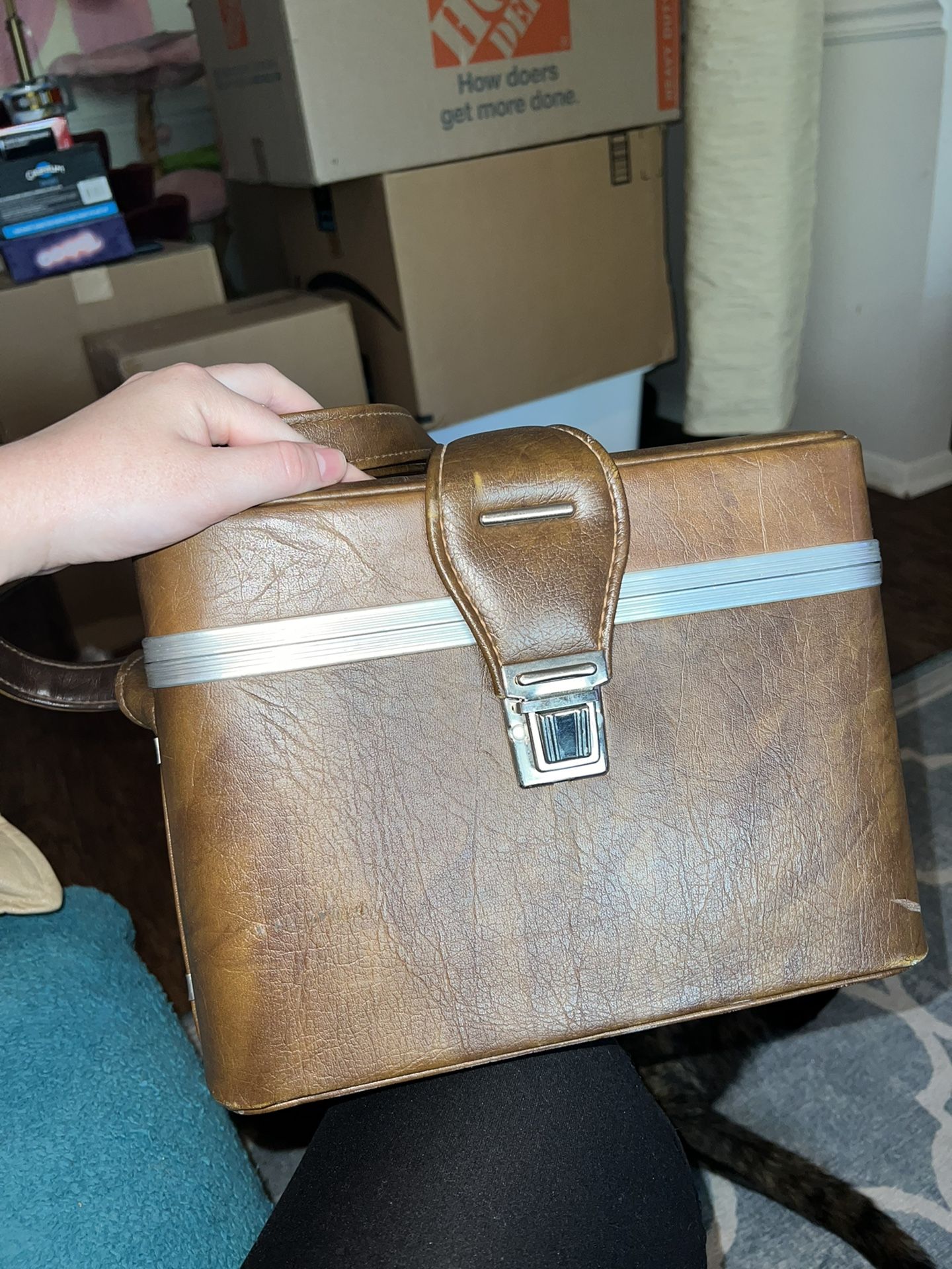 Vintage Leather Camera Bag 