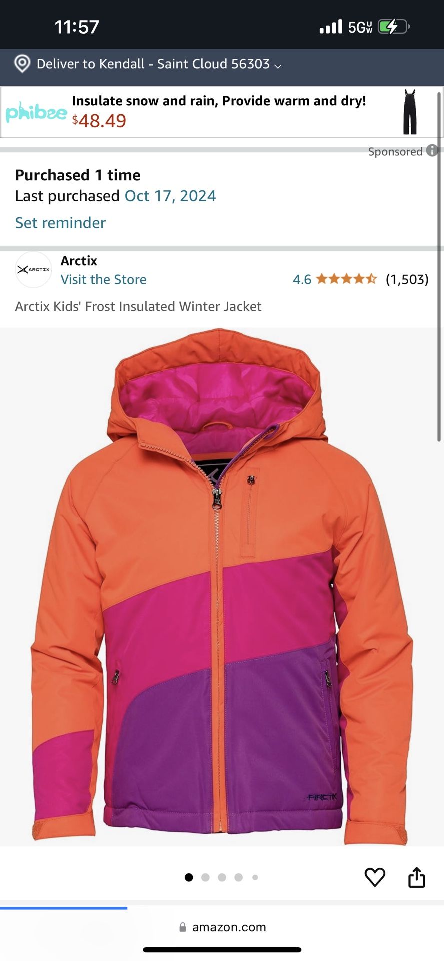 Brand New Girls Winter Jacket