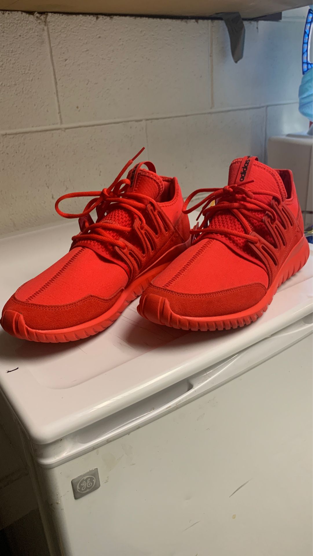 adidas Tubular Nova Triple Red Men Size 11