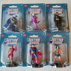 Mattel Justice League DC Mini Figures Set of 6