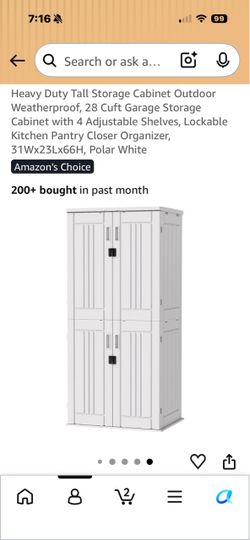 Heavy Duty Tall Storage Cabinet Outdoor Weatherproof