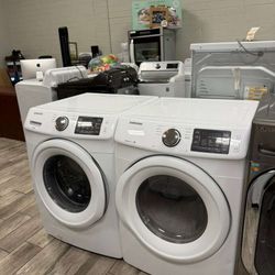 Samsung washer and dryer set electric with warranty
