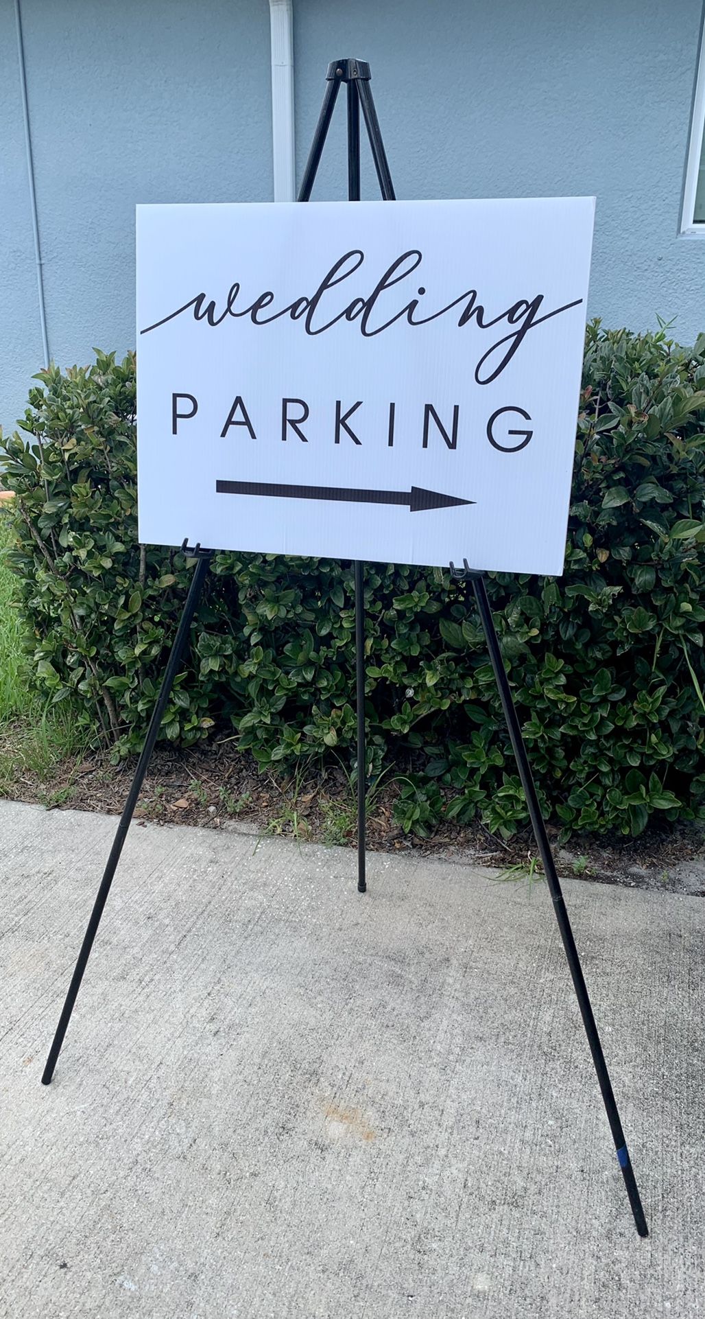 Sign easel for sale.