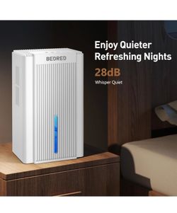 New Dehumidifier, 95OZ Dehumidifier for Home 1000 sq ft - Quiet with Auto Shut Off & Relaxing 7 Color Ambient Light,Ideal for Livingroom, Bedroom, Bas