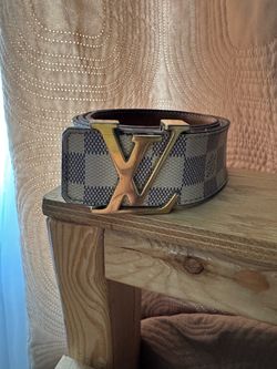 Louis Vuitton Damier Azur Initiales Belt