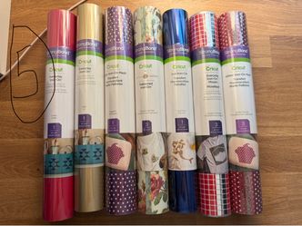 (7) Cricut Iron On Vinyl