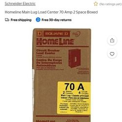 Homeline Main Lug Load Center 70 Amp 2 Space Boxed