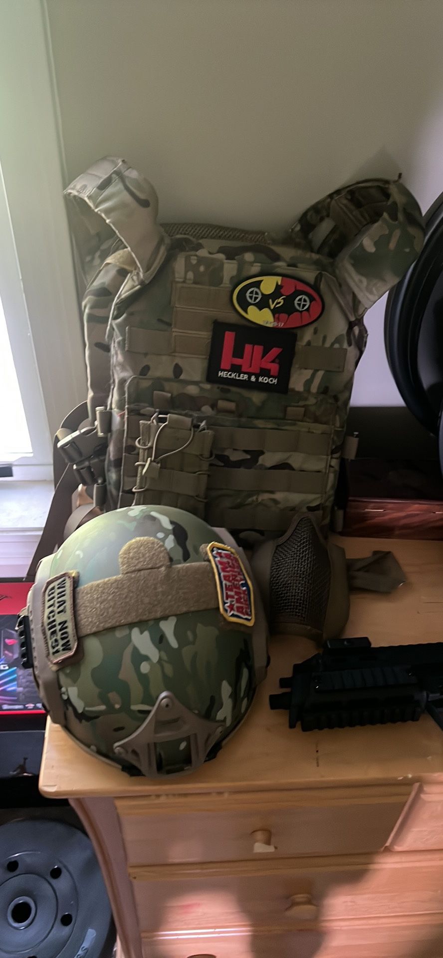 Vest And Helmet
