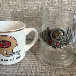 Vintage 1980s San Francisco 49ers Cup And Mug 