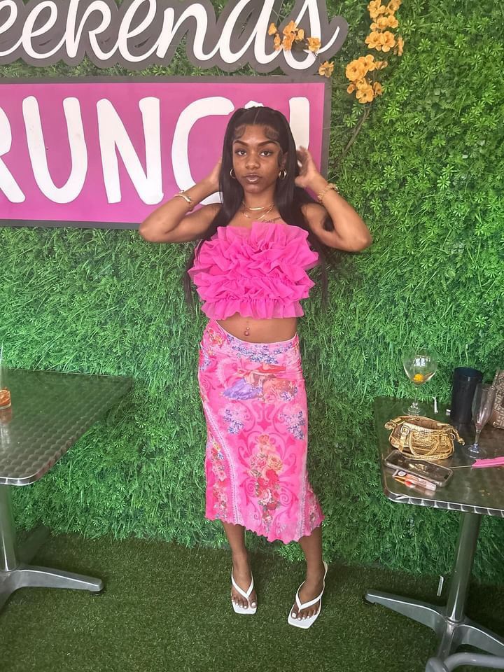 cute pink skirt