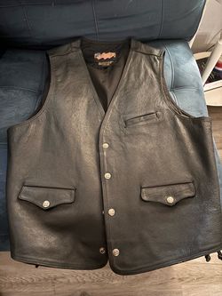 Motorcycle Leather vest